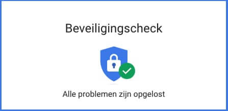 beveiligingscheck Google