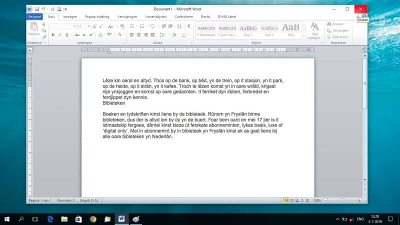 Nu ook Friese spellingscontrole in Office programma's! 1 office word 2