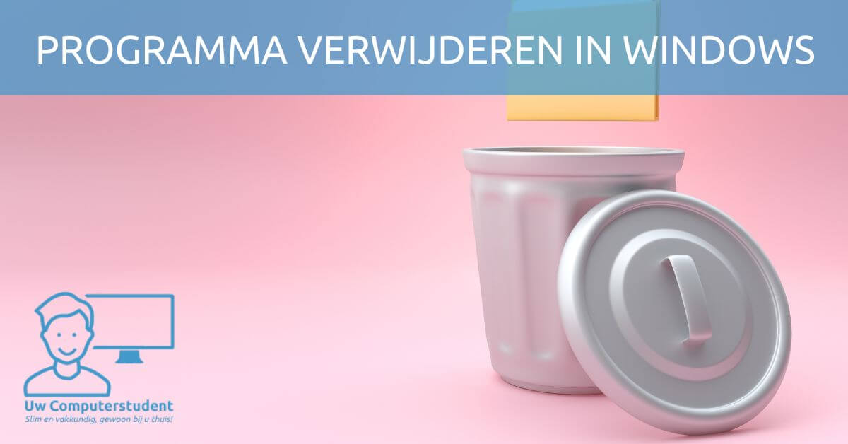 programma verwijderen in windows